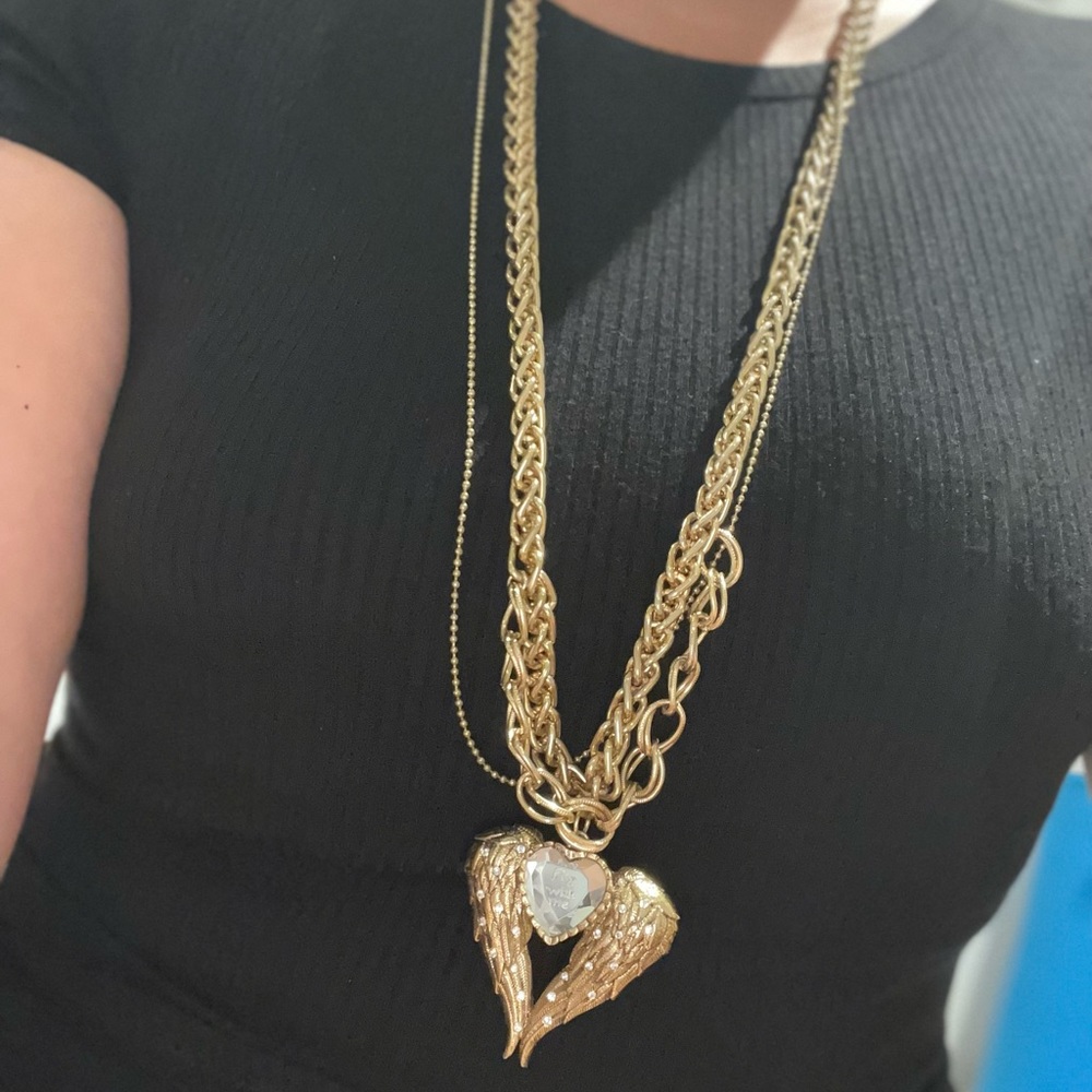 Betsy Johnson Fly With Me multi strand necklace
